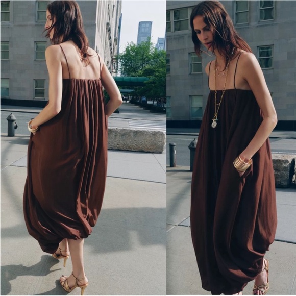 Zara multi position balloon dress - Picture 3 of 8